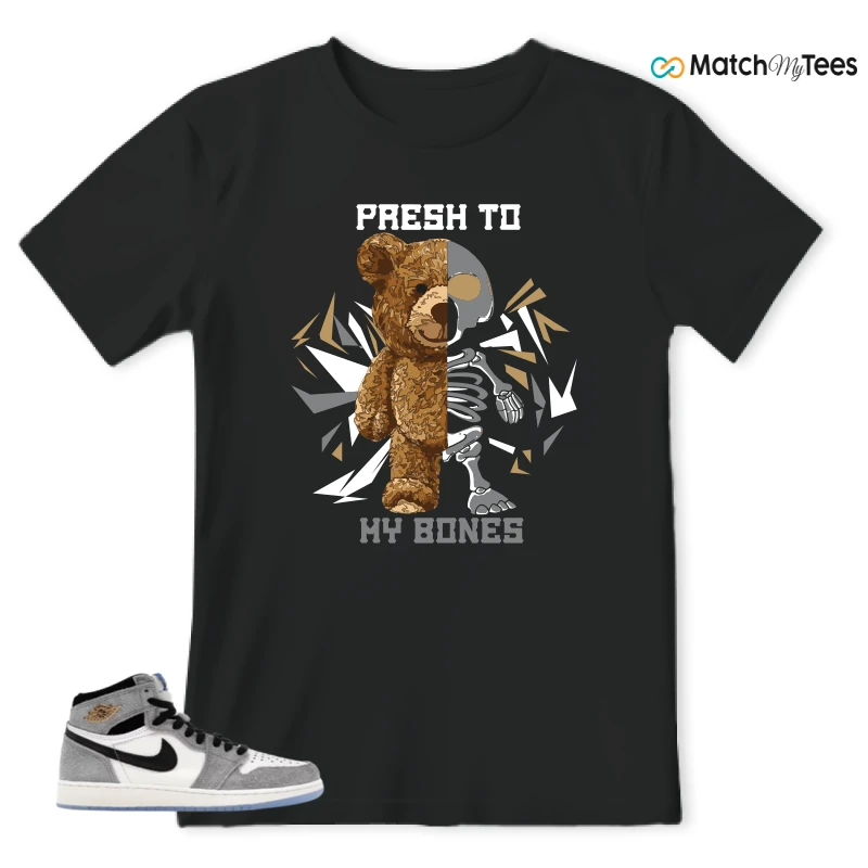 NIKE AIR JORDAN 1 HIGH COOL GREY SNEAKER Matching Tees t-shirt