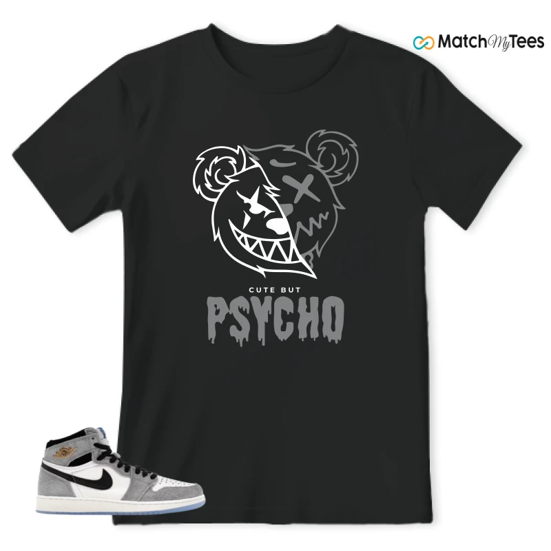 NIKE AIR JORDAN 1 HIGH COOL GREY SNEAKER Matching Tees t-shirt