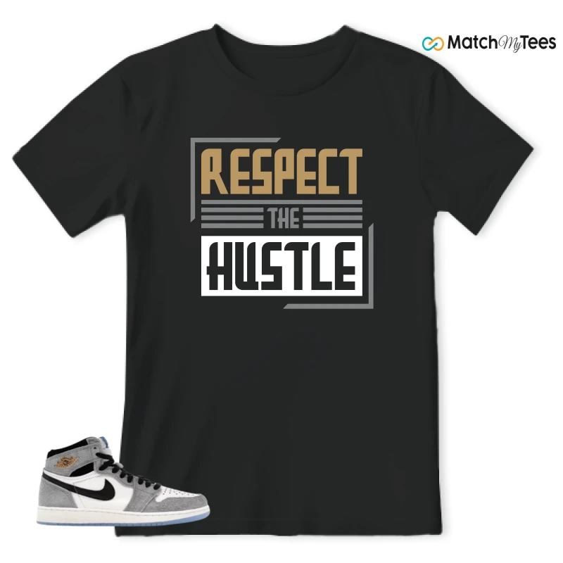 NIKE AIR JORDAN 1 HIGH COOL GREY SNEAKER Matching Tees t-shirt