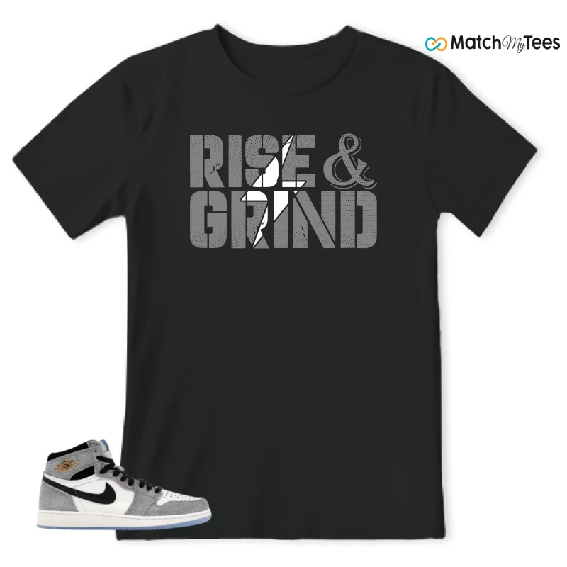 NIKE AIR JORDAN 1 HIGH COOL GREY SNEAKER Matching Tees t-shirt