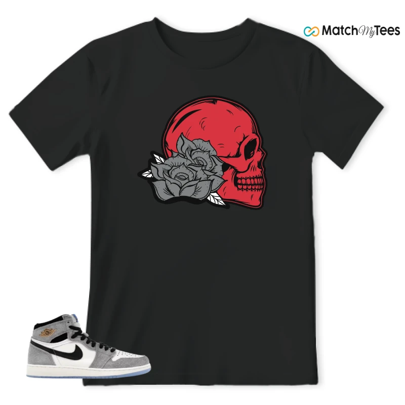 NIKE AIR JORDAN 1 HIGH COOL GREY SNEAKER Matching Tees t-shirt