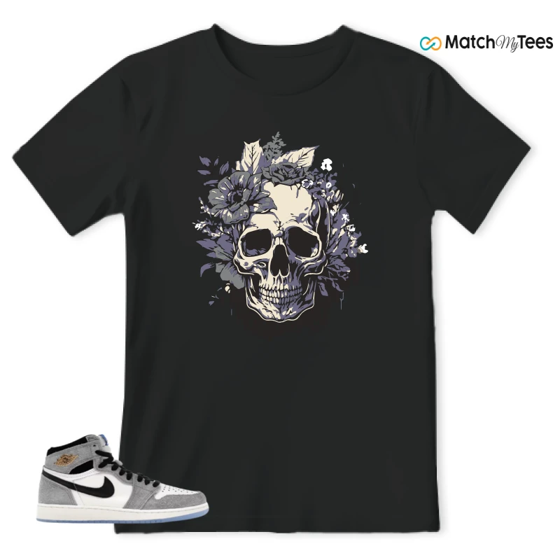NIKE AIR JORDAN 1 HIGH COOL GREY SNEAKER Matching Tees t-shirt