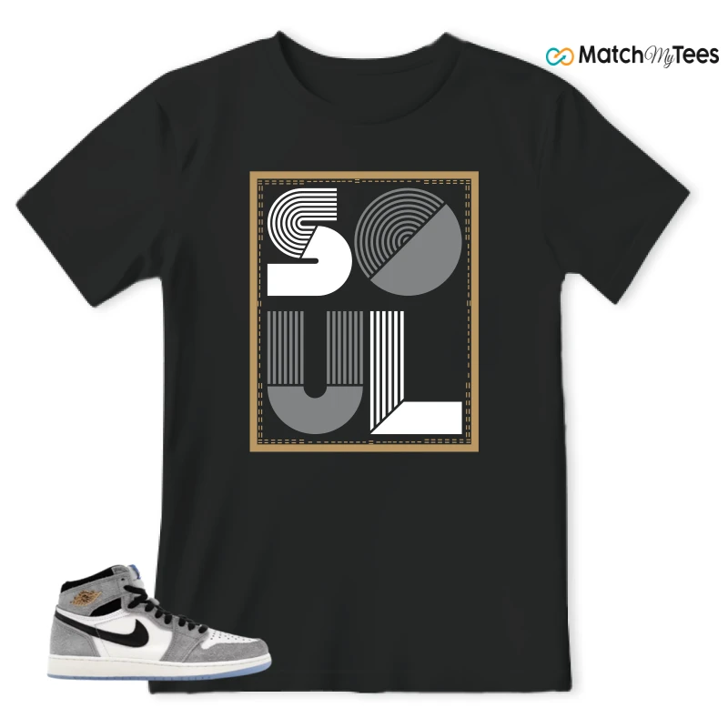 NIKE AIR JORDAN 1 HIGH COOL GREY SNEAKER Matching Tees t-shirt