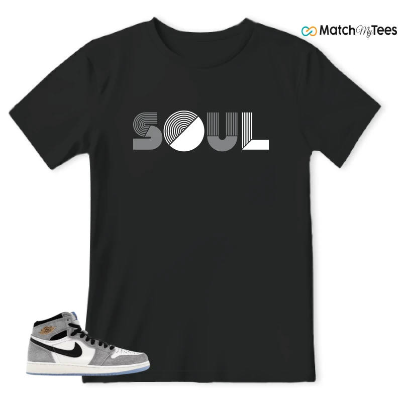 NIKE AIR JORDAN 1 HIGH COOL GREY SNEAKER Matching Tees t-shirt