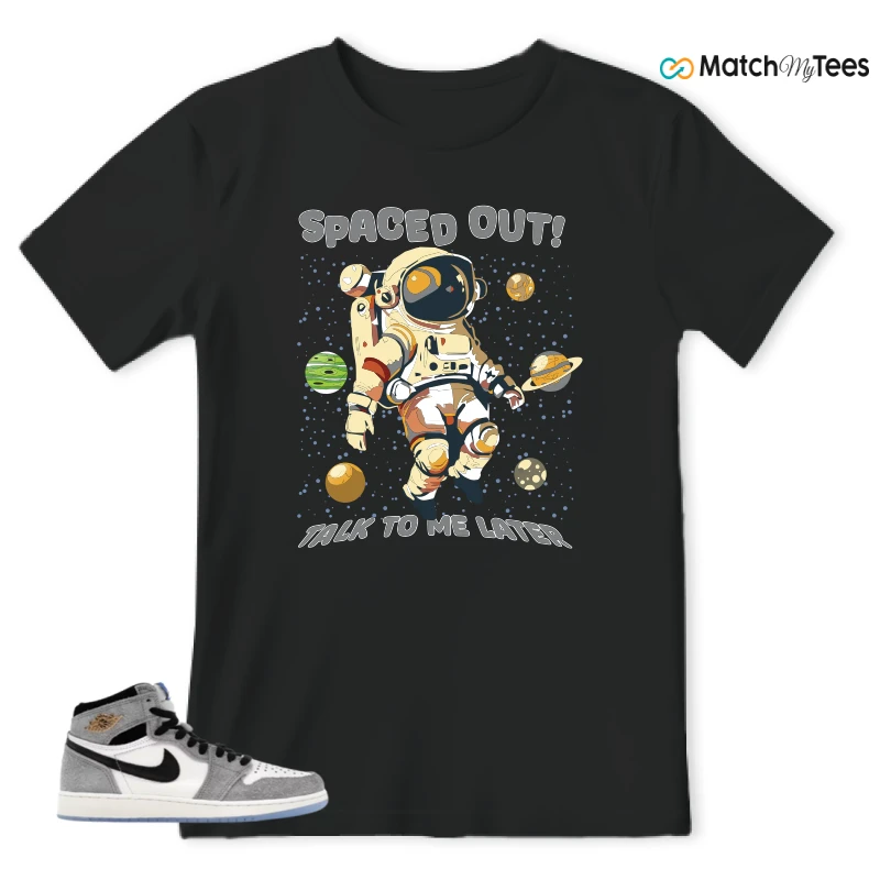 NIKE AIR JORDAN 1 HIGH COOL GREY SNEAKER Matching Tees t-shirt