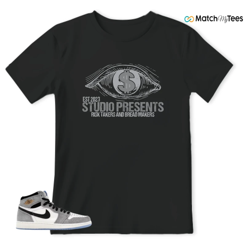 NIKE AIR JORDAN 1 HIGH COOL GREY SNEAKER Matching Tees t-shirt