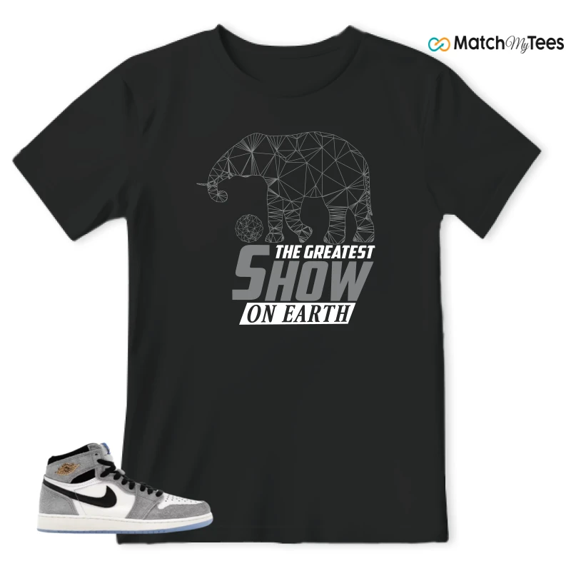 NIKE AIR JORDAN 1 HIGH COOL GREY SNEAKER Matching Tees t-shirt