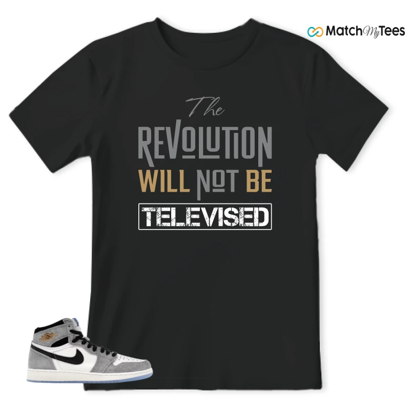 NIKE AIR JORDAN 1 HIGH COOL GREY SNEAKER Matching Tees t-shirt