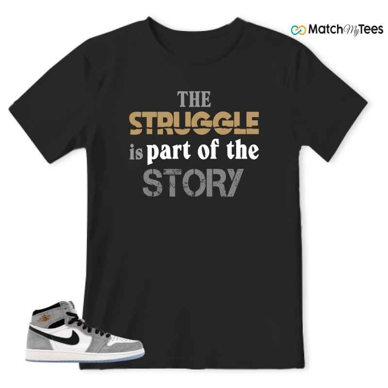 NIKE AIR JORDAN 1 HIGH COOL GREY SNEAKER Matching Tees t-shirt