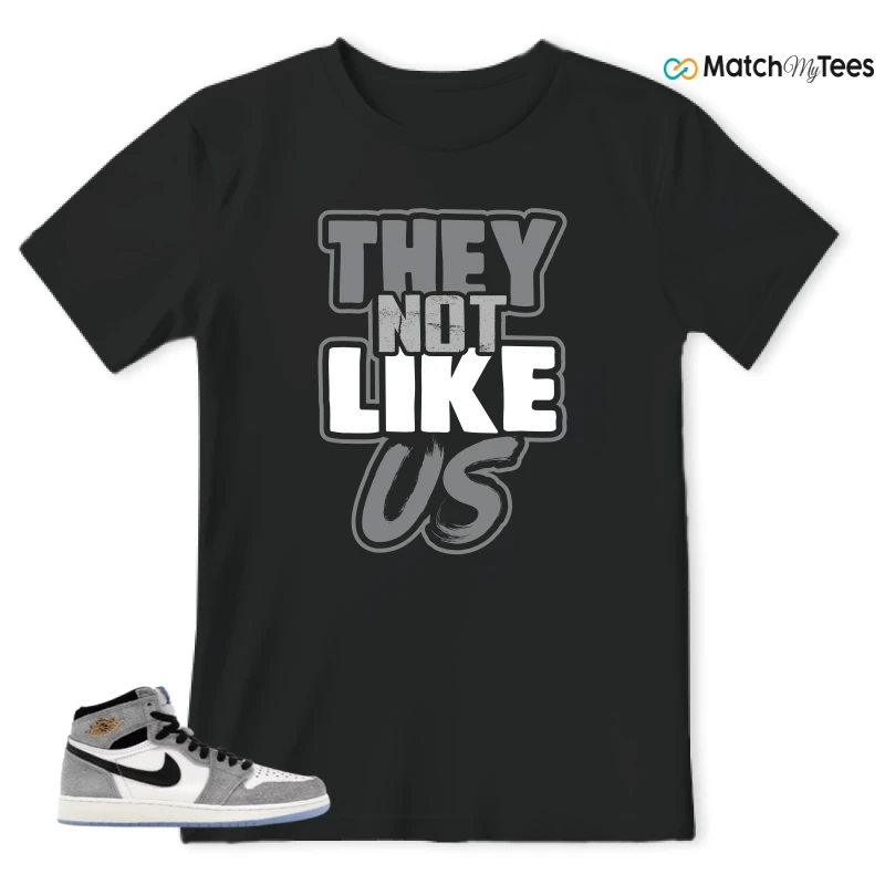 NIKE AIR JORDAN 1 HIGH COOL GREY SNEAKER Matching Tees t-shirt