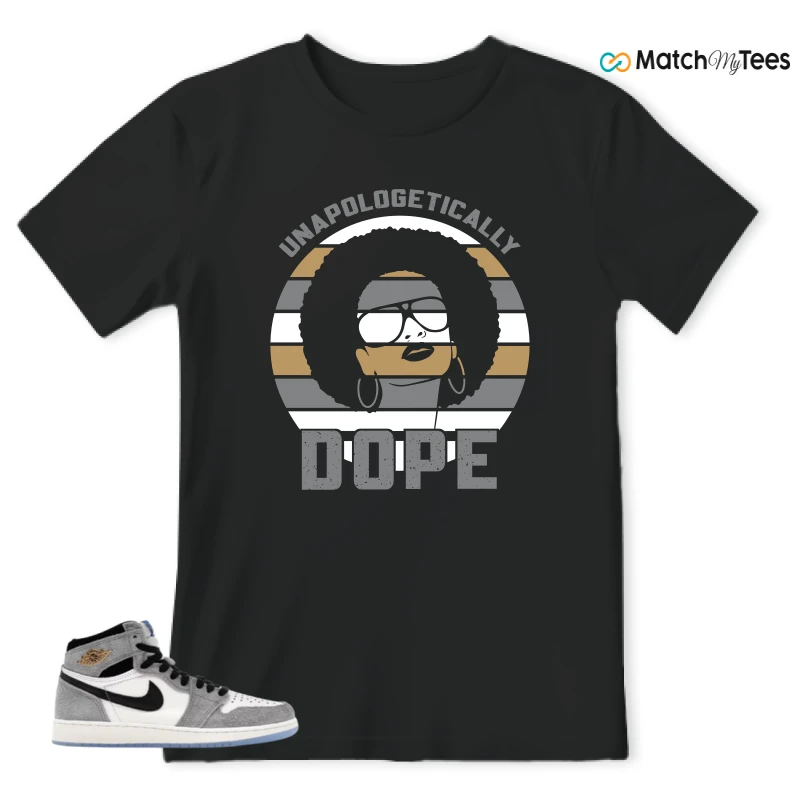 NIKE AIR JORDAN 1 HIGH COOL GREY SNEAKER Matching Tees t-shirt