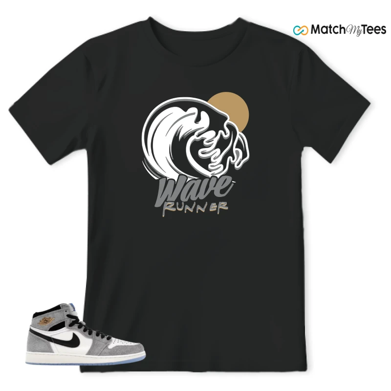 NIKE AIR JORDAN 1 HIGH COOL GREY SNEAKER Matching Tees t-shirt