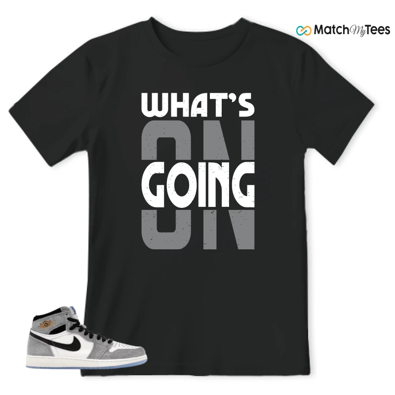 NIKE AIR JORDAN 1 HIGH COOL GREY SNEAKER Matching Tees t-shirt