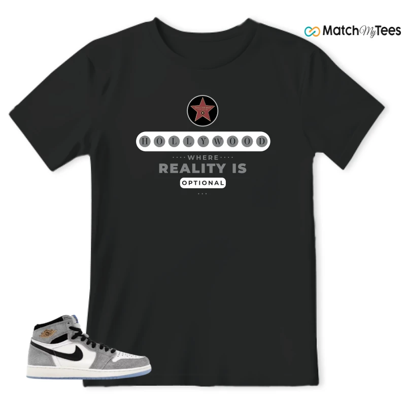 NIKE AIR JORDAN 1 HIGH COOL GREY SNEAKER Matching Tees t-shirt