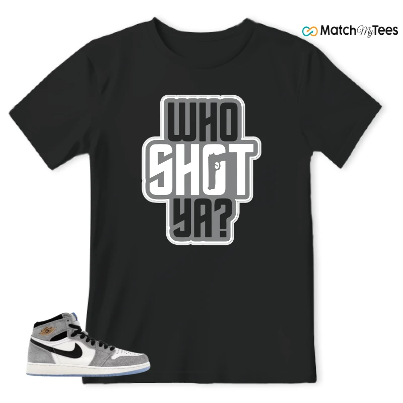 NIKE AIR JORDAN 1 HIGH COOL GREY SNEAKER Matching Tees t-shirt
