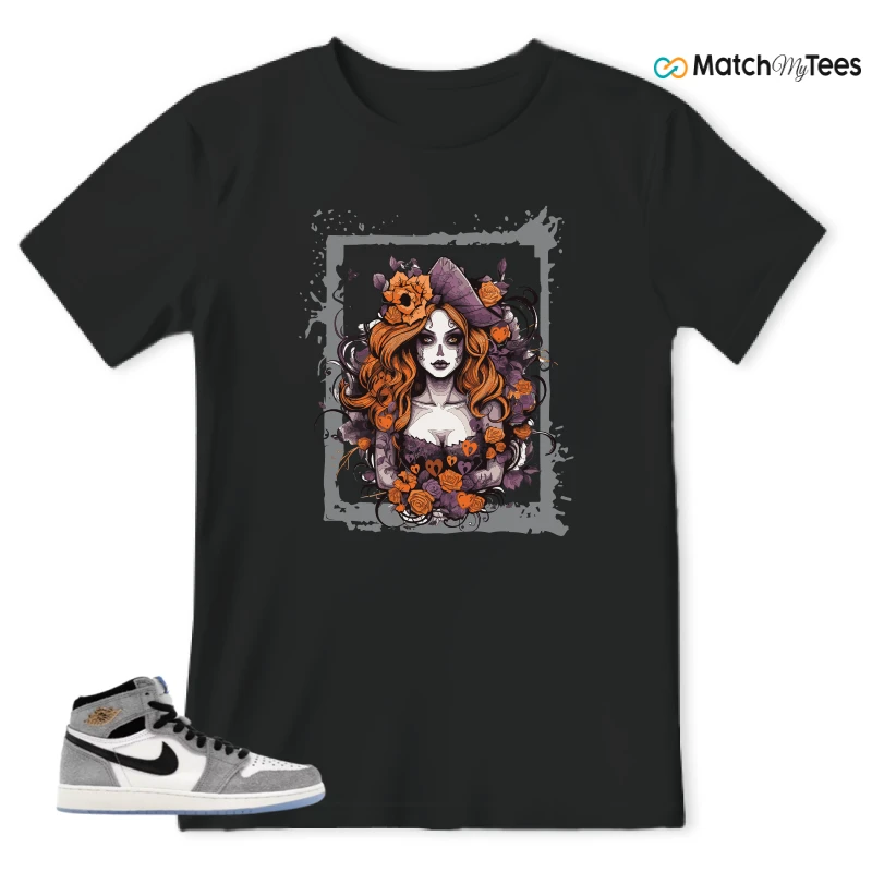 NIKE AIR JORDAN 1 HIGH COOL GREY SNEAKER Matching Tees t-shirt