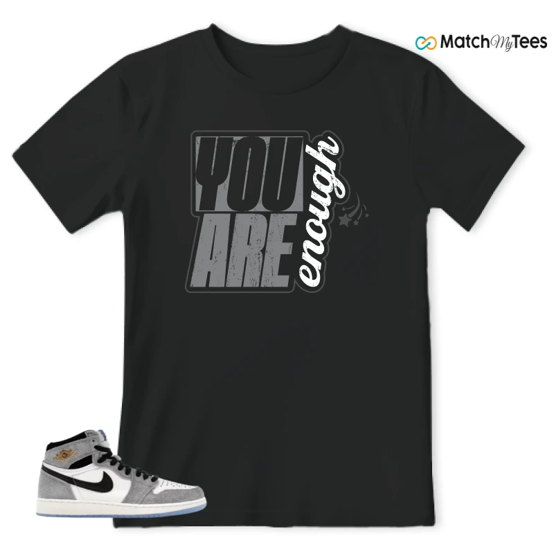 NIKE AIR JORDAN 1 HIGH COOL GREY SNEAKER Matching Tees t-shirt