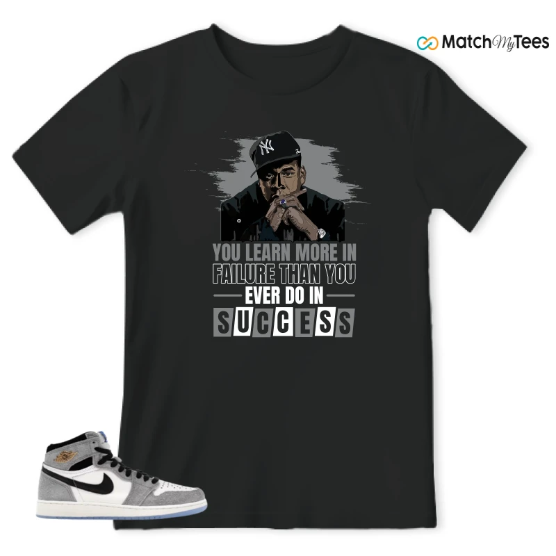 NIKE AIR JORDAN 1 HIGH COOL GREY SNEAKER Matching Tees t-shirt