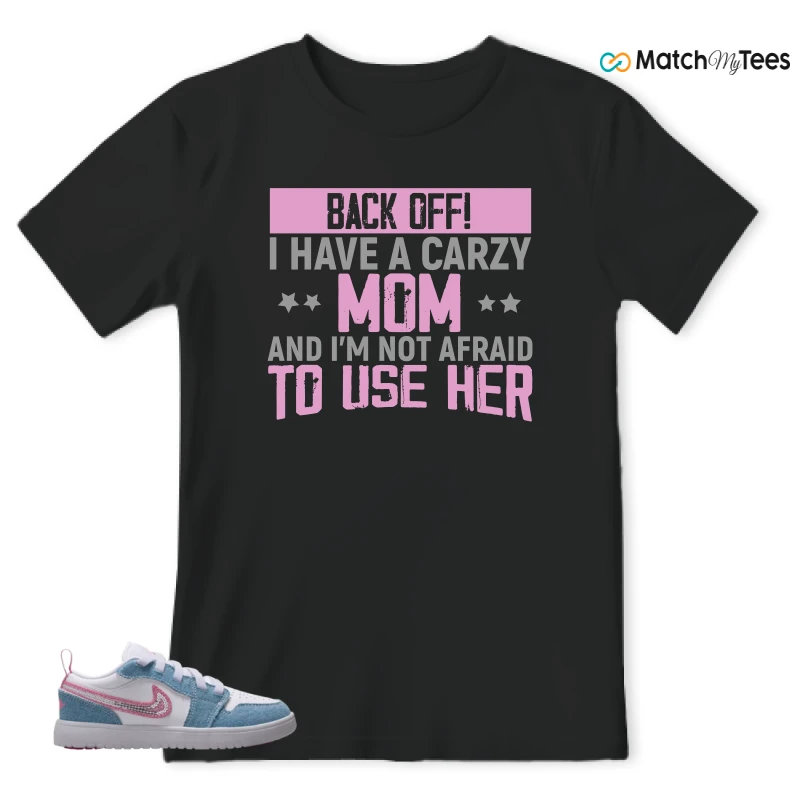 NIKE AIR JORDAN 1 LOW GS DENIM SEQUIN SNEAKER Matching Tees t-shirt