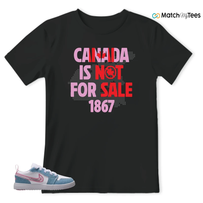 NIKE AIR JORDAN 1 LOW GS DENIM SEQUIN SNEAKER Matching Tees t-shirt