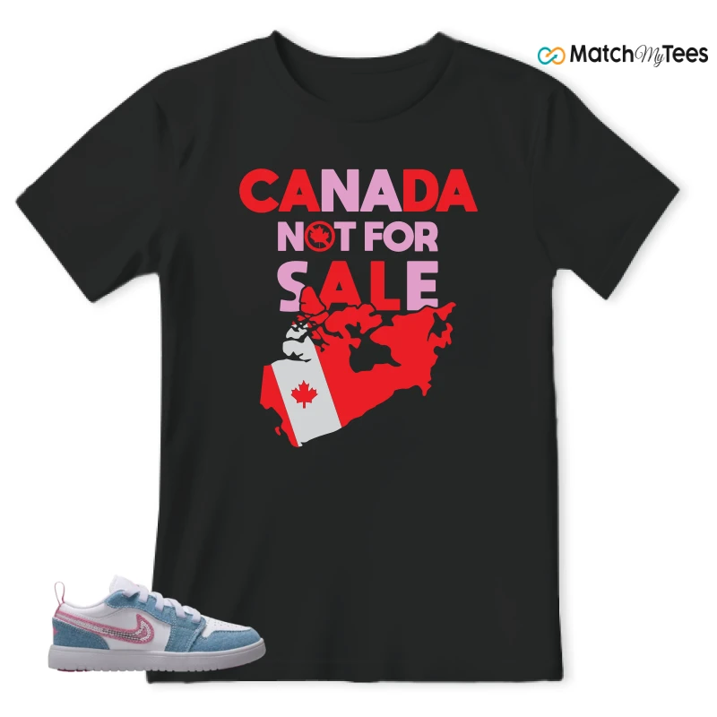 NIKE AIR JORDAN 1 LOW GS DENIM SEQUIN SNEAKER Matching Tees t-shirt