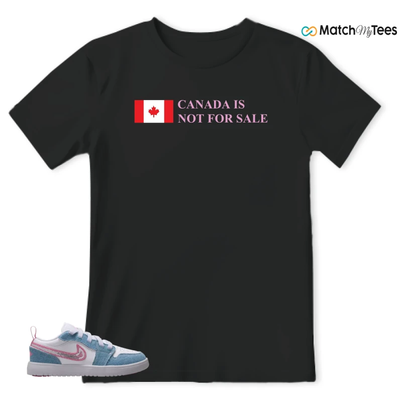 NIKE AIR JORDAN 1 LOW GS DENIM SEQUIN SNEAKER Matching Tees t-shirt