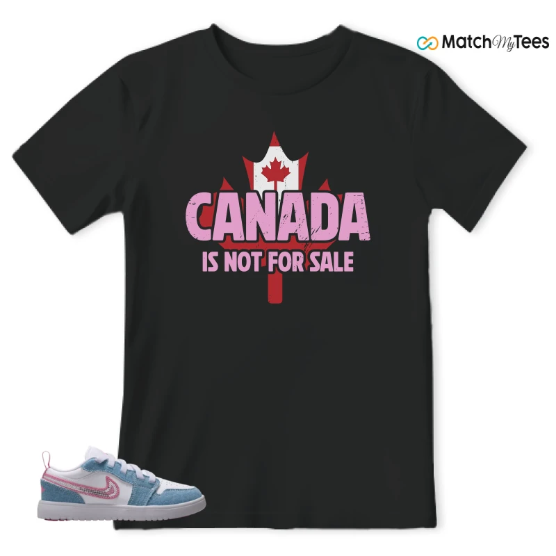 NIKE AIR JORDAN 1 LOW GS DENIM SEQUIN SNEAKER Matching Tees t-shirt