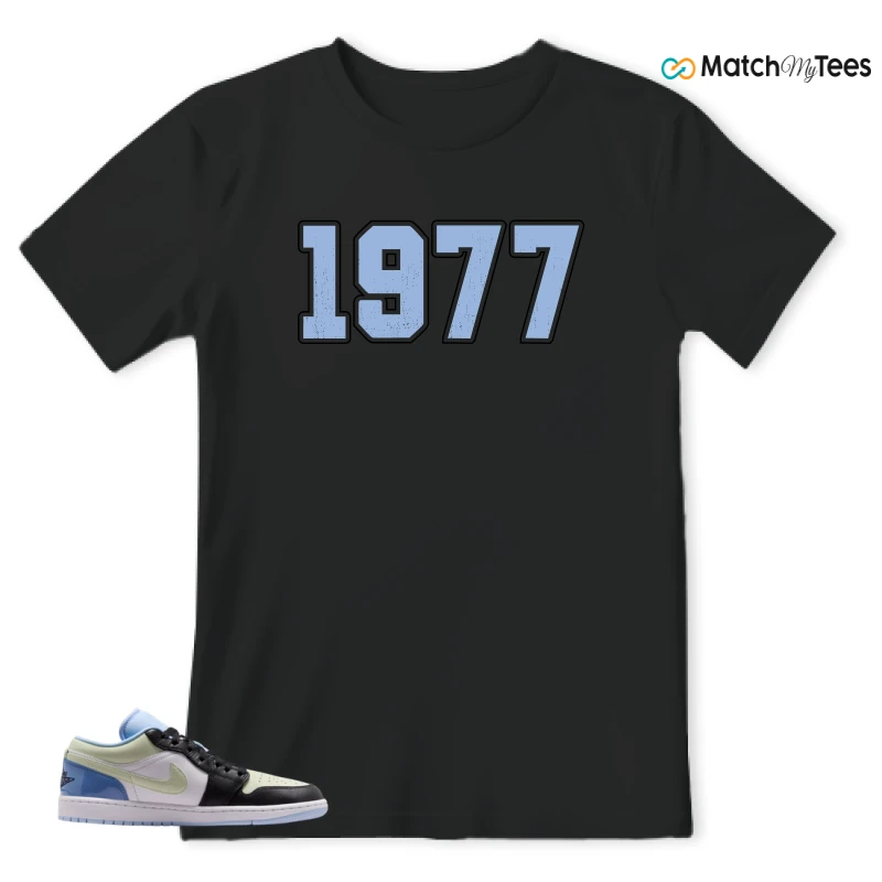 NIKE AIR JORDAN 1 LOW MISMATCHED PATENT SNEAKER Matching Tees t-shirt