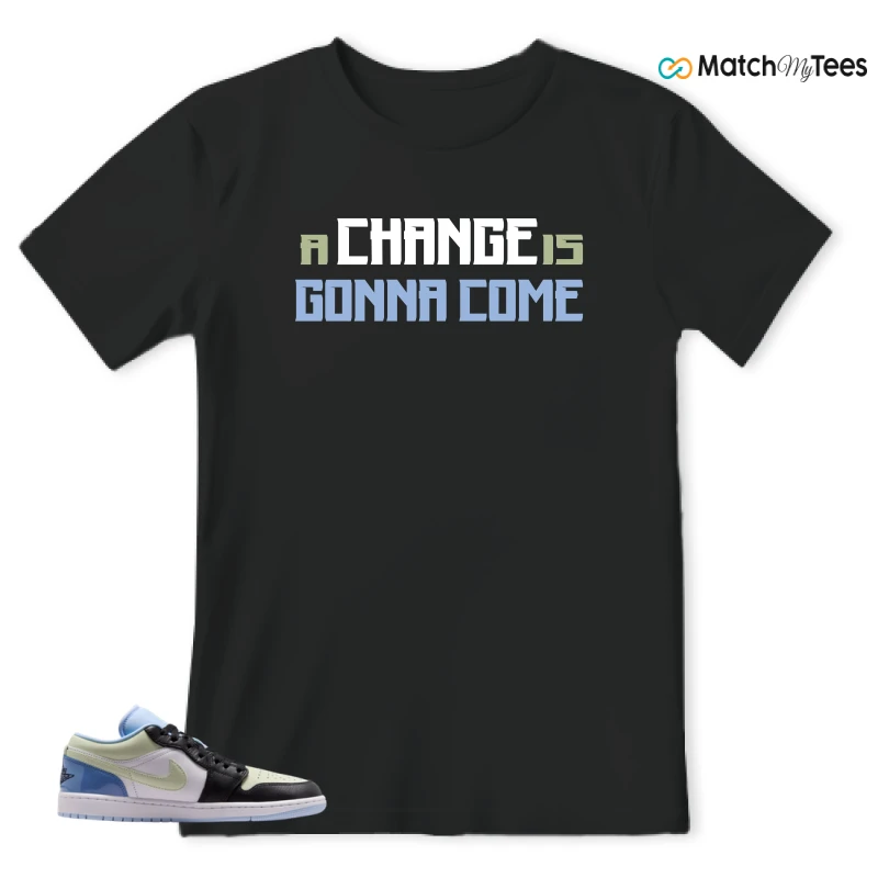 NIKE AIR JORDAN 1 LOW MISMATCHED PATENT SNEAKER Matching Tees t-shirt