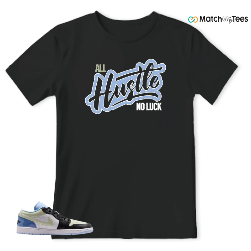 NIKE AIR JORDAN 1 LOW MISMATCHED PATENT SNEAKER Matching Tees t-shirt