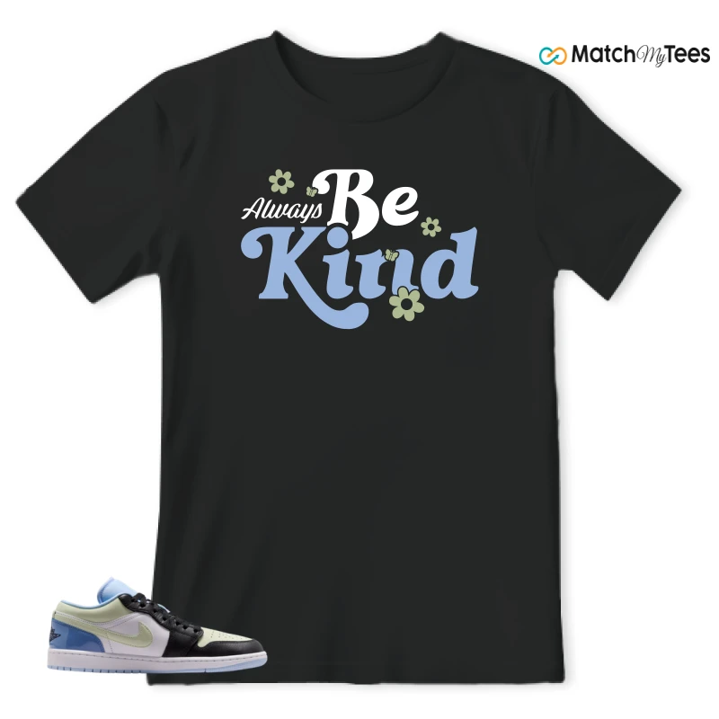 NIKE AIR JORDAN 1 LOW MISMATCHED PATENT SNEAKER Matching Tees t-shirt