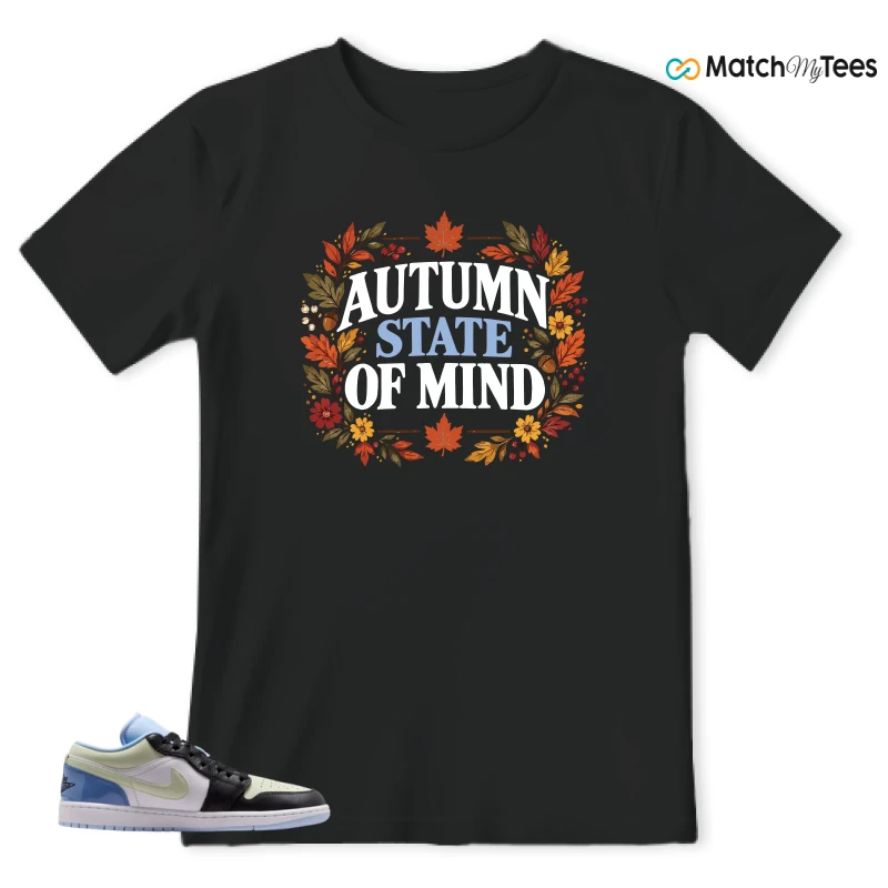 NIKE AIR JORDAN 1 LOW MISMATCHED PATENT SNEAKER Matching Tees t-shirt