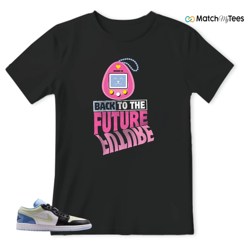 NIKE AIR JORDAN 1 LOW MISMATCHED PATENT SNEAKER Matching Tees t-shirt