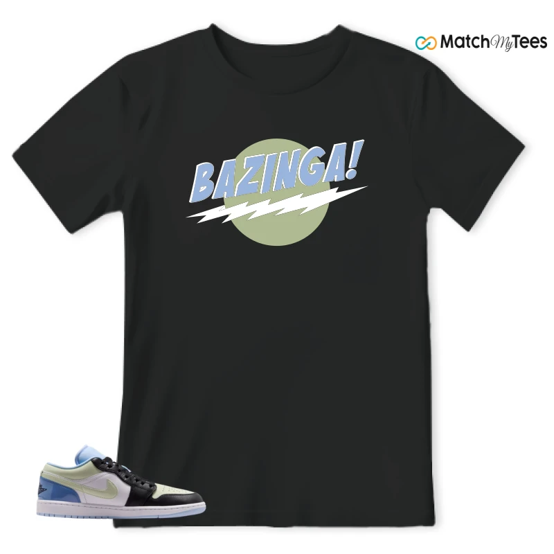NIKE AIR JORDAN 1 LOW MISMATCHED PATENT SNEAKER Matching Tees t-shirt