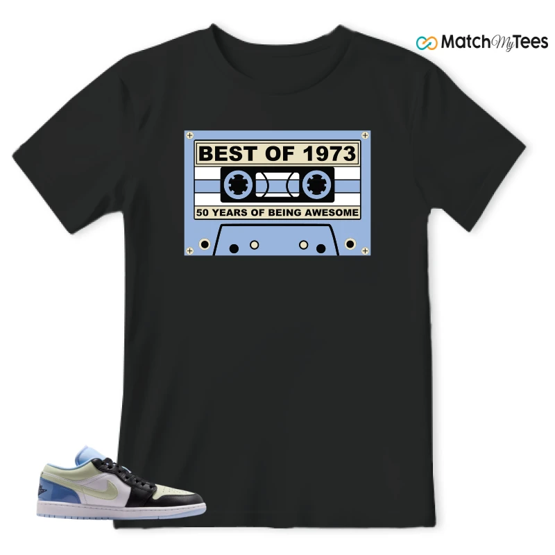 NIKE AIR JORDAN 1 LOW MISMATCHED PATENT SNEAKER Matching Tees t-shirt