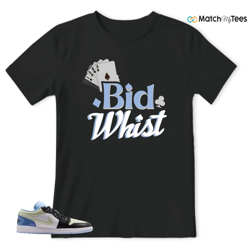 NIKE AIR JORDAN 1 LOW MISMATCHED PATENT SNEAKER Matching Tees t-shirt