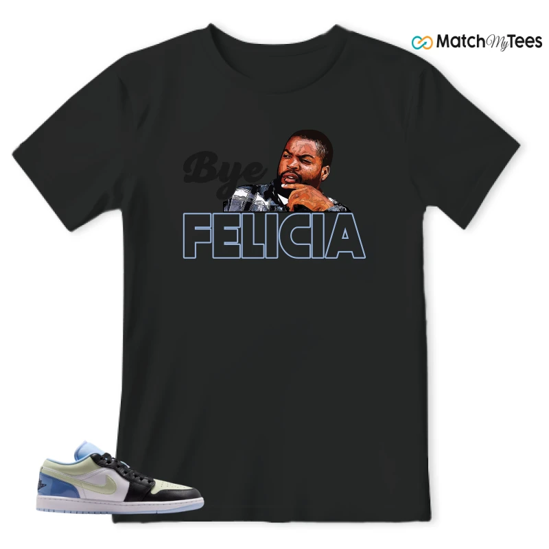 NIKE AIR JORDAN 1 LOW MISMATCHED PATENT SNEAKER Matching Tees t-shirt