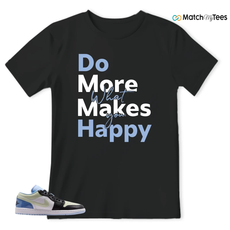 NIKE AIR JORDAN 1 LOW MISMATCHED PATENT SNEAKER Matching Tees t-shirt