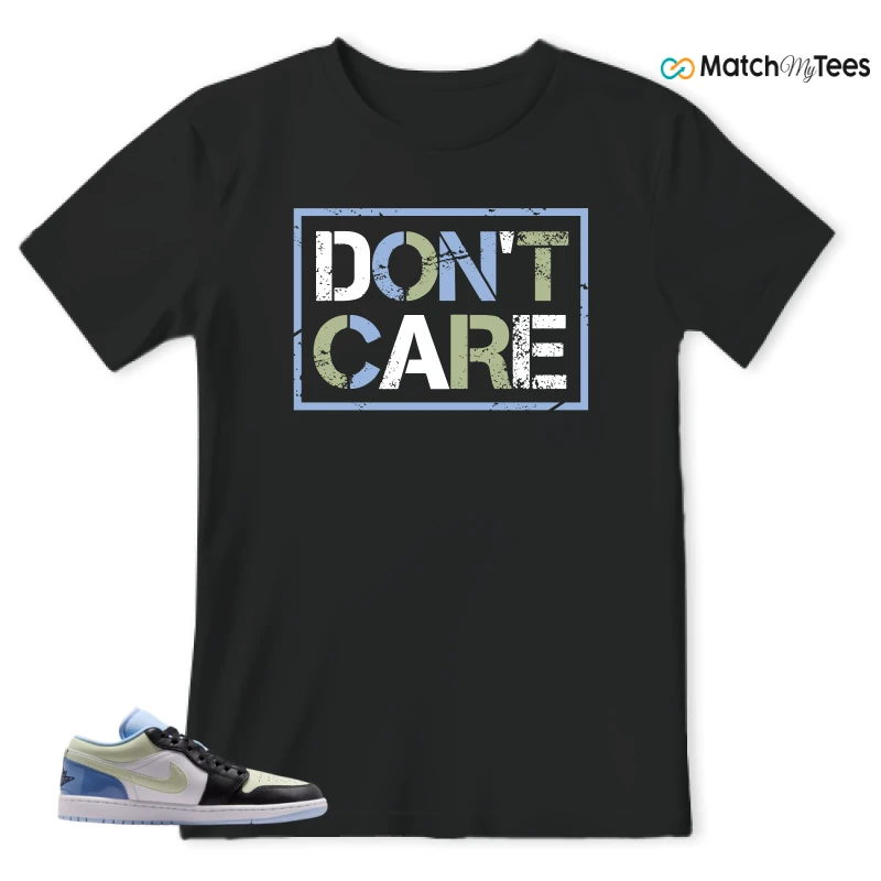 NIKE AIR JORDAN 1 LOW MISMATCHED PATENT SNEAKER Matching Tees t-shirt