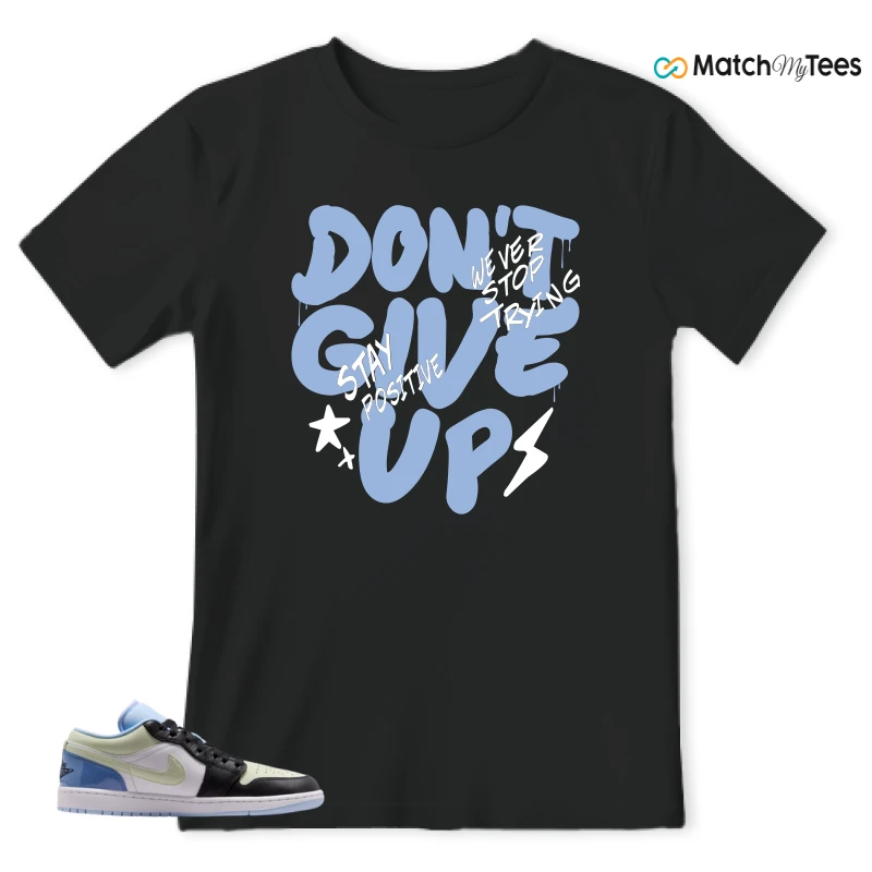 NIKE AIR JORDAN 1 LOW MISMATCHED PATENT SNEAKER Matching Tees t-shirt