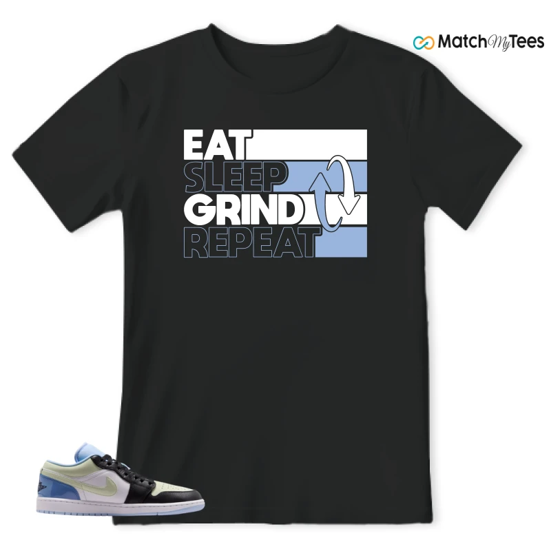 NIKE AIR JORDAN 1 LOW MISMATCHED PATENT SNEAKER Matching Tees t-shirt