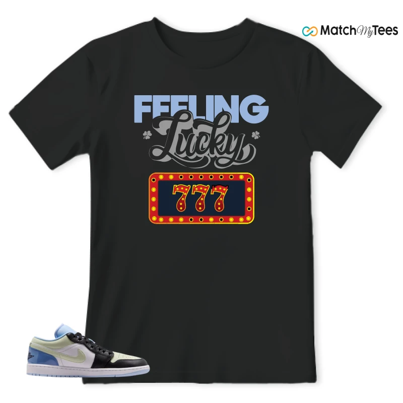 NIKE AIR JORDAN 1 LOW MISMATCHED PATENT SNEAKER Matching Tees t-shirt