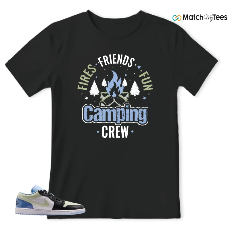 NIKE AIR JORDAN 1 LOW MISMATCHED PATENT SNEAKER Matching Tees t-shirt