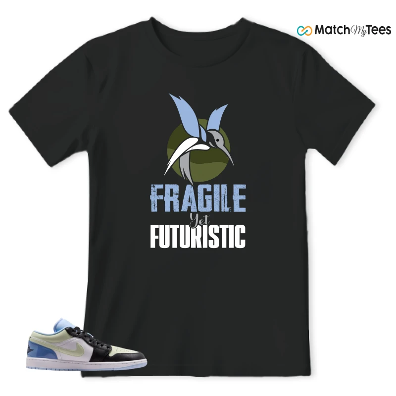 NIKE AIR JORDAN 1 LOW MISMATCHED PATENT SNEAKER Matching Tees t-shirt