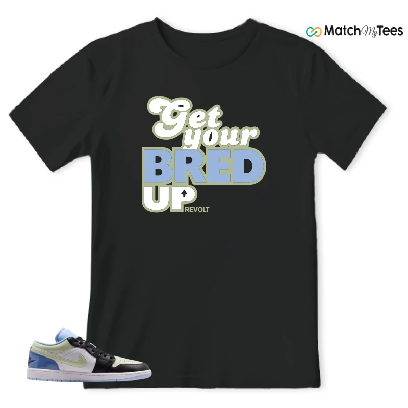 NIKE AIR JORDAN 1 LOW MISMATCHED PATENT SNEAKER Matching Tees t-shirt