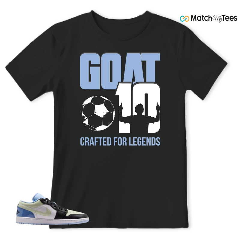 NIKE AIR JORDAN 1 LOW MISMATCHED PATENT SNEAKER Matching Tees t-shirt