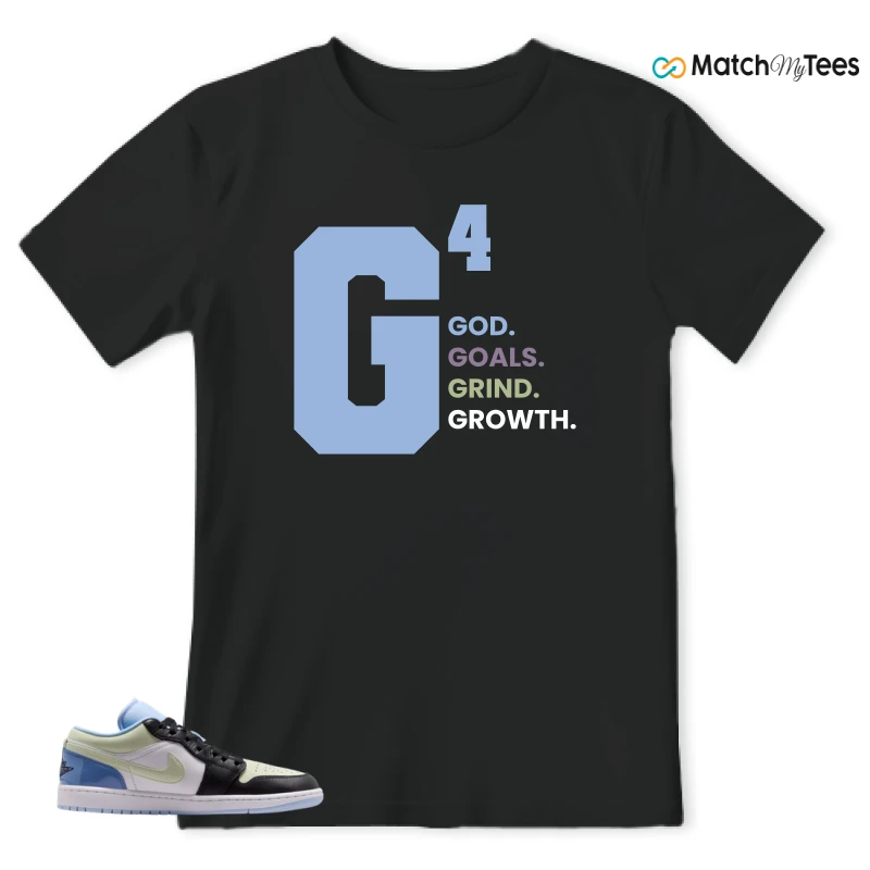 NIKE AIR JORDAN 1 LOW MISMATCHED PATENT SNEAKER Matching Tees t-shirt