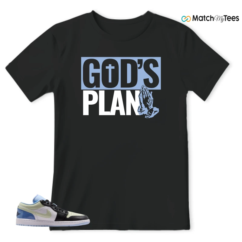 NIKE AIR JORDAN 1 LOW MISMATCHED PATENT SNEAKER Matching Tees t-shirt