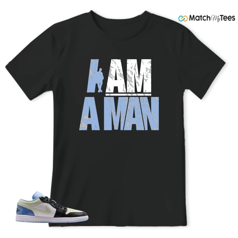 NIKE AIR JORDAN 1 LOW MISMATCHED PATENT SNEAKER Matching Tees t-shirt