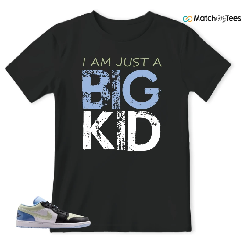 NIKE AIR JORDAN 1 LOW MISMATCHED PATENT SNEAKER Matching Tees t-shirt